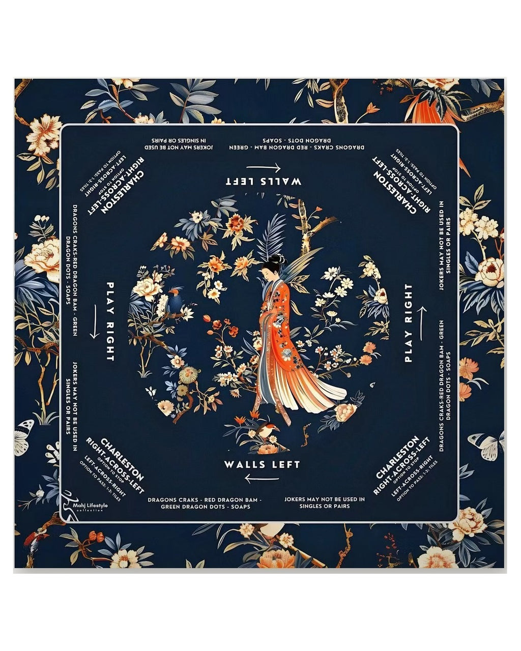 Kimono Garden mahjong mat