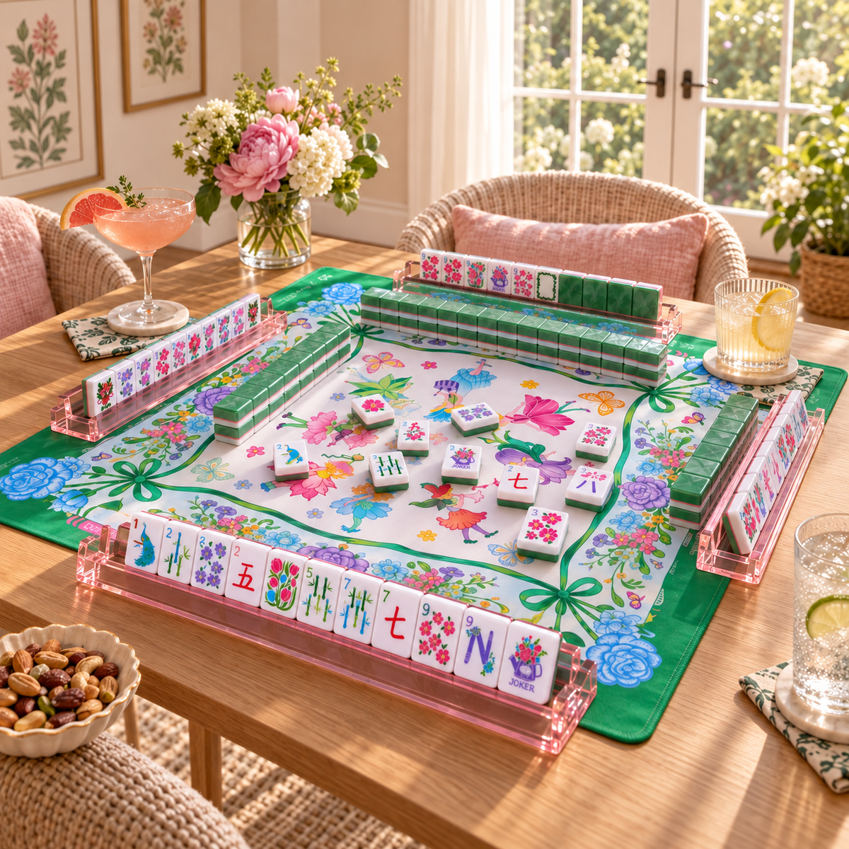 Ribbon American Mahjong Mat