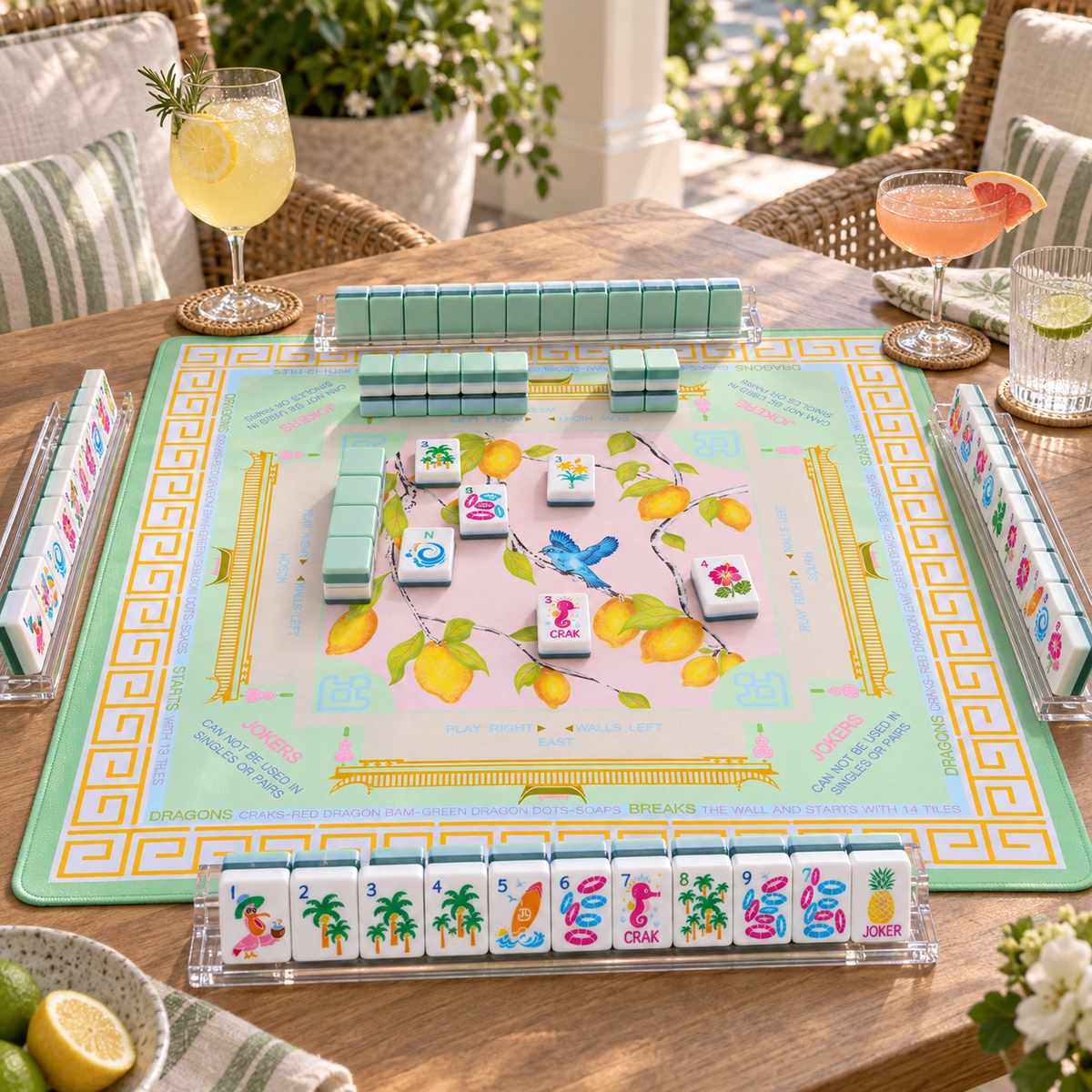 Positano Lilac American Mahjong Mat