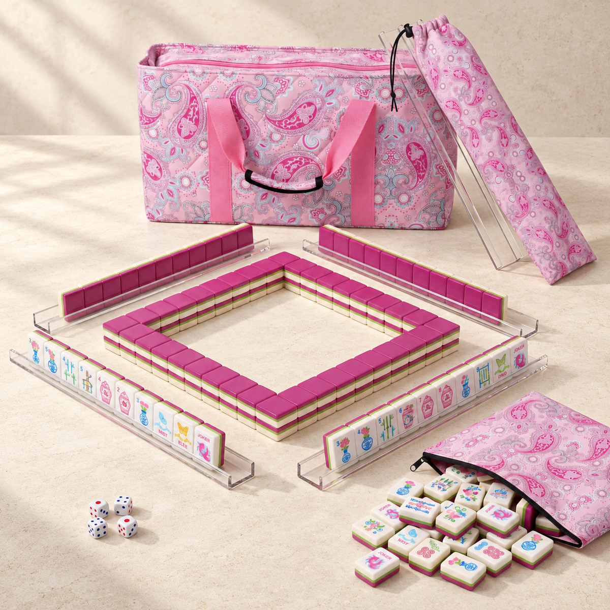 Palm Beach Pink American Mahjong Starter Kit