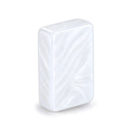 Single Princess Pearl mahjong tile from the back, showing the pearly white swirled acrylic