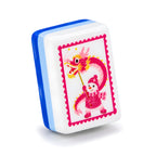 Single Snow Day mahjong tile, front